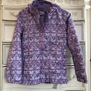 14-16 girls COLUMBIA omnitech hooded jacket WEATHERPROOF large